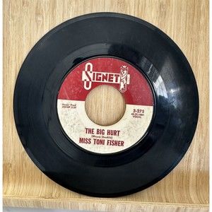 Miss Toni Fisher Memphis Belle The Big Hurt 45 single Jukebox Signet Records 7"